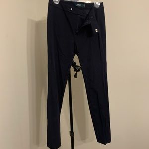NEW Navy Lauren Ralph Lauren Skinny Slack Pant